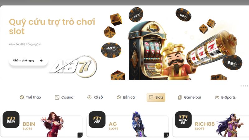 Sơ lược về Slots AB77 cho người mới cá cược